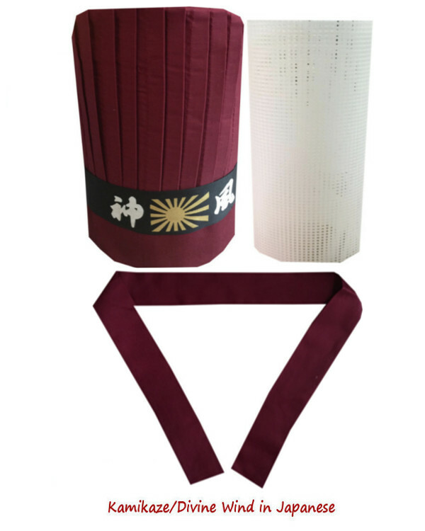 Divine Wind Hibachi Chef Tall Hat Set New 6 Colors, Free Shipping