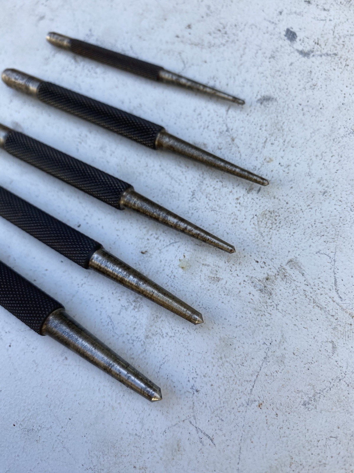 Starrett S117 5pc Center Punch Set 1/16” - 5/32”