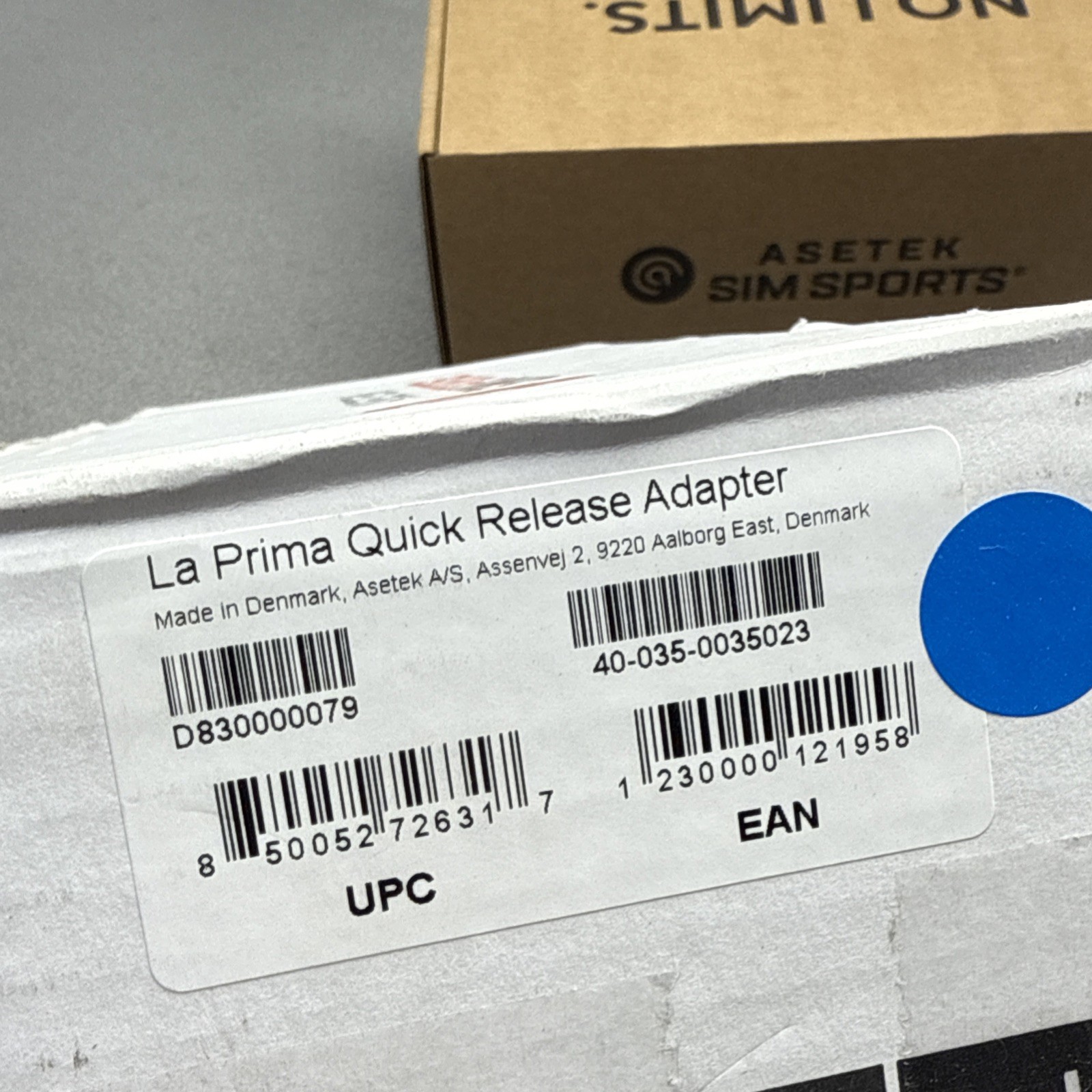 ASETEK SIM SPORTS LA PRIMA QUICK RELEASE ADAPTER