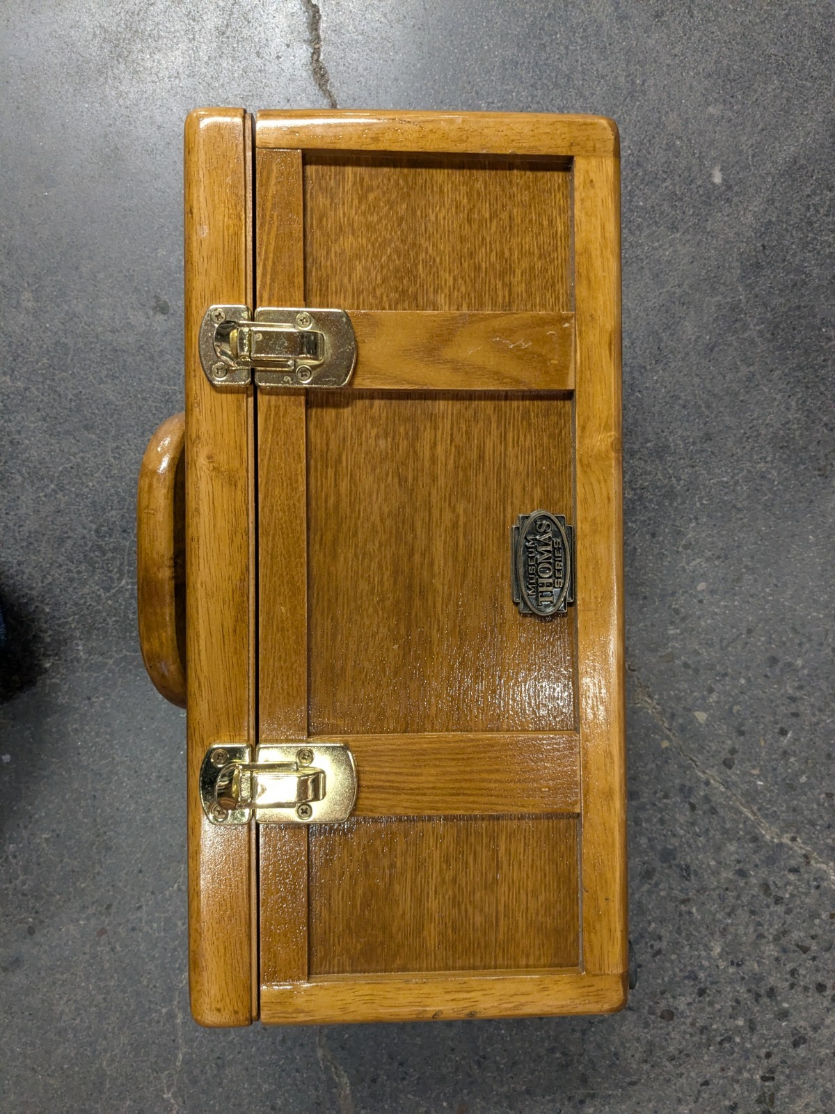 THOMAS Pacconi Museum Series Wooden Wood Tool Box Chest w/Lift-Out Tray