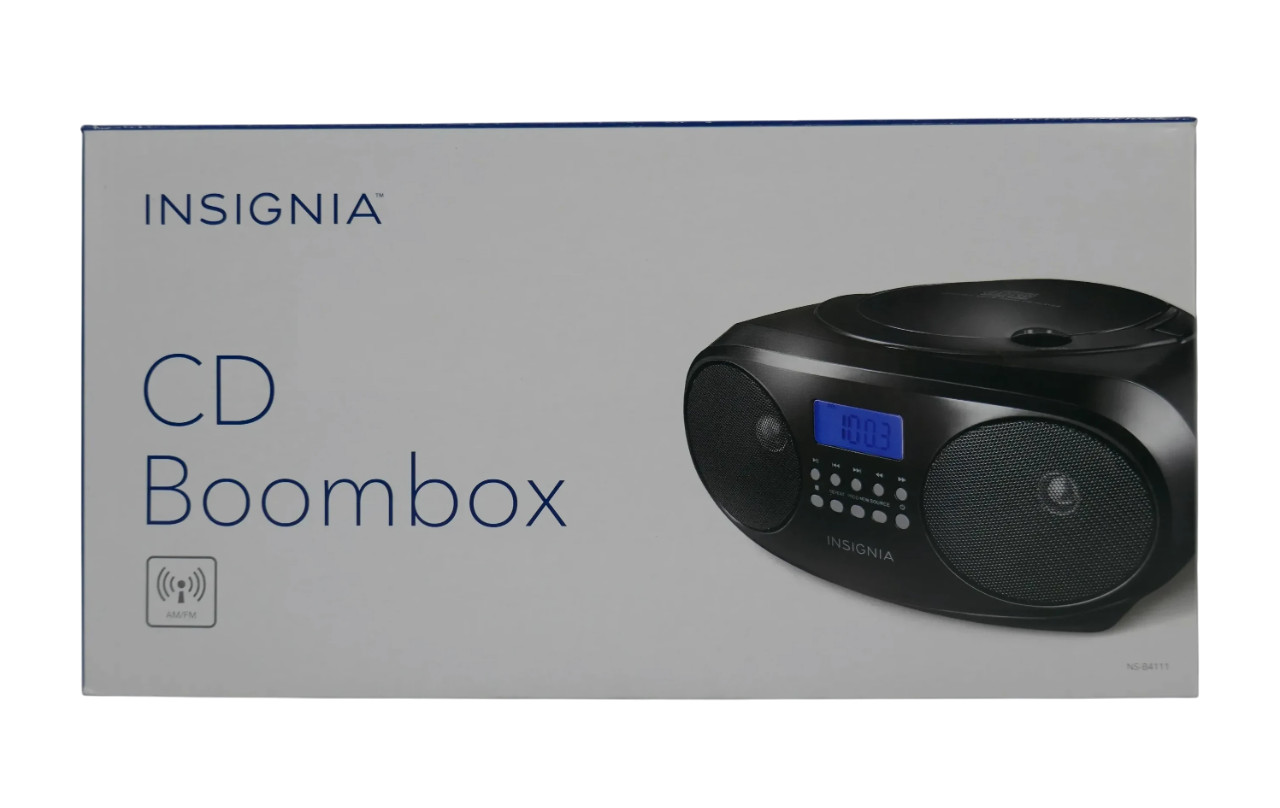 Insignia NS-B4111 CD/CD-RW Playback/Radio/CD-R Playback Boombox-Free Shipping