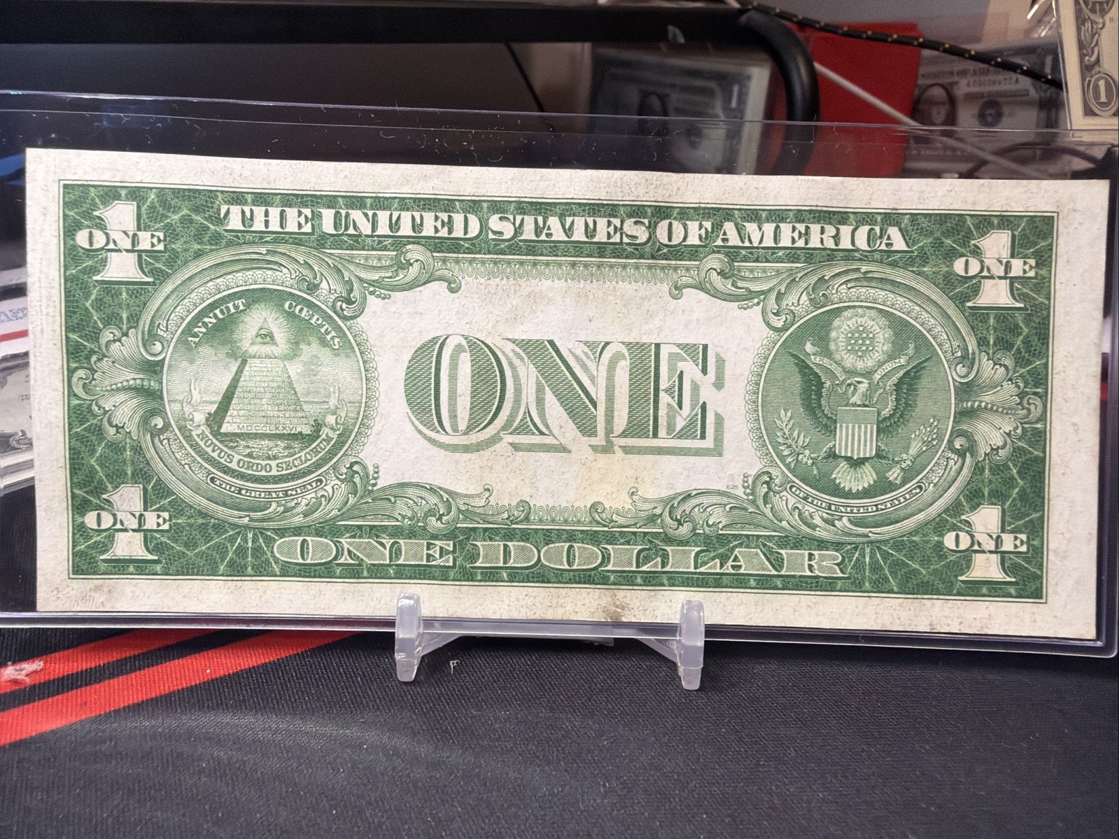 😁 1935 $1 SILVER CERTIFICATE "DOUBLE DATE". I /A BLOCK RUN ( AU+++)