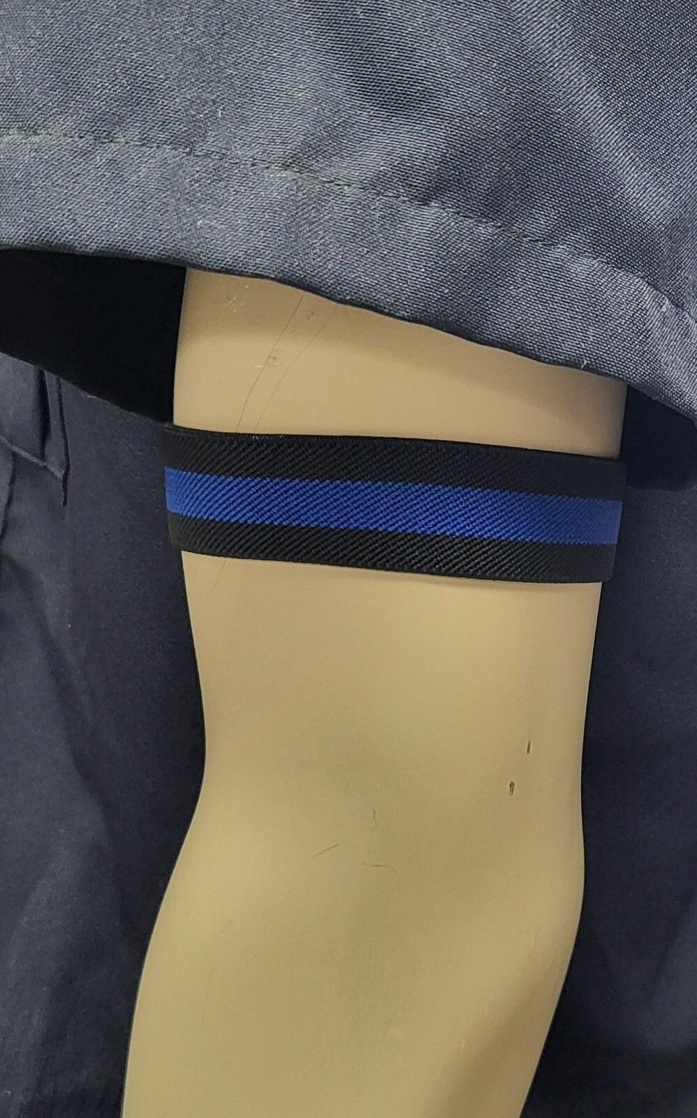 Set of 2 - Police Support Blue Line Reversible Mourning Arm Bands