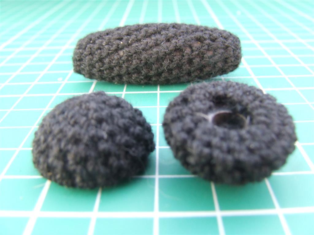 British Army Black netted Caps Buttons for Patrol tunics Victorian Officers