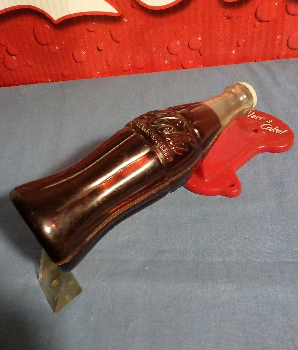 Coca-Cola Vintage 1950s All-Plastic Door Pull by Sturm & Co
