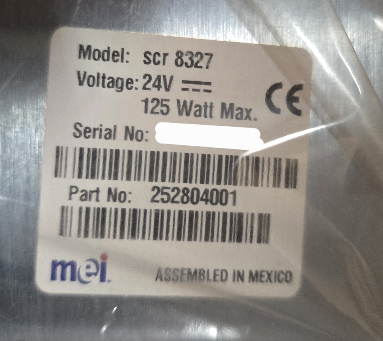 MEI SCR 8327 BILL RECYCLER