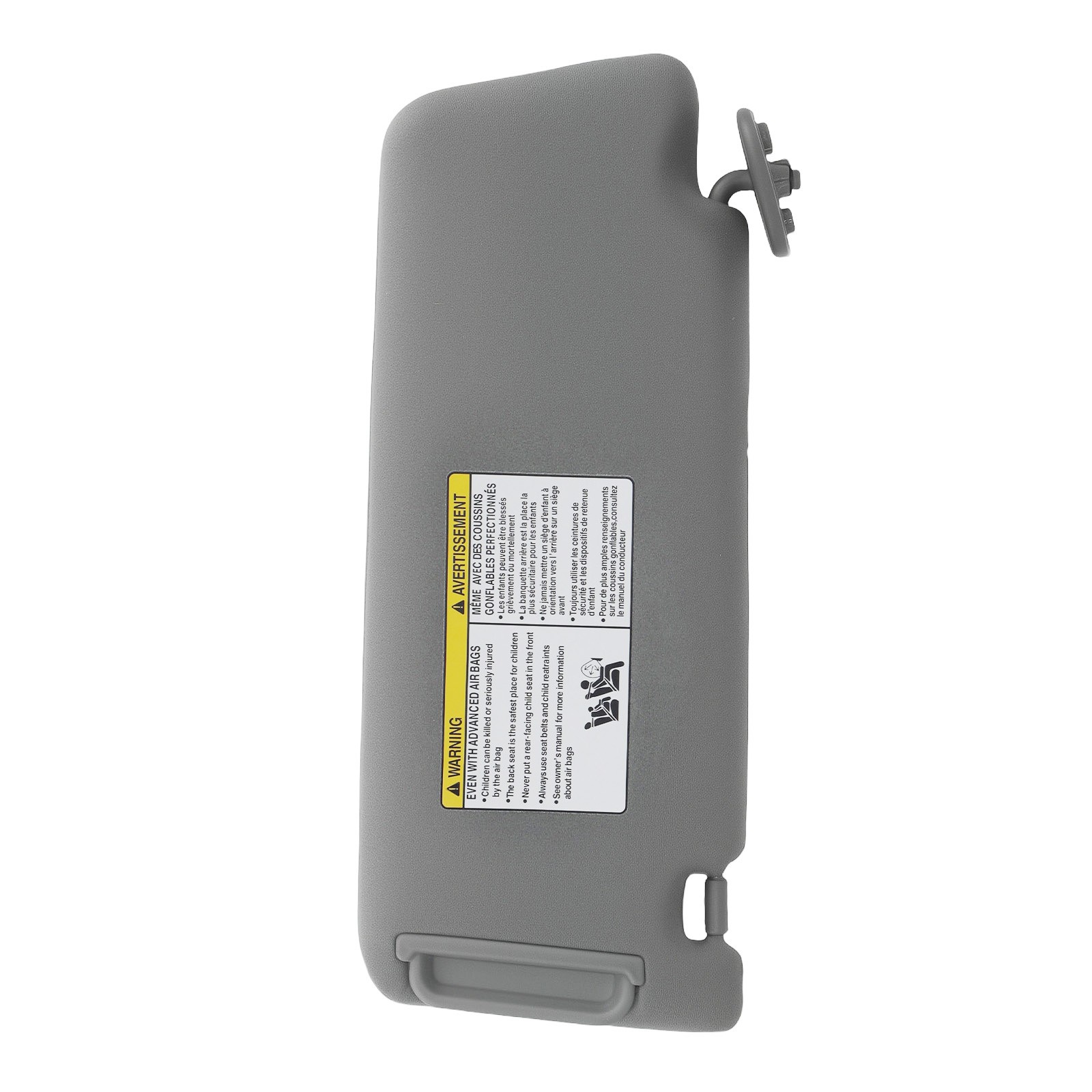 Pair Gray Sun visor w/ Light for Toyota Tacoma 2005-2015 LH RH 7432004210B0