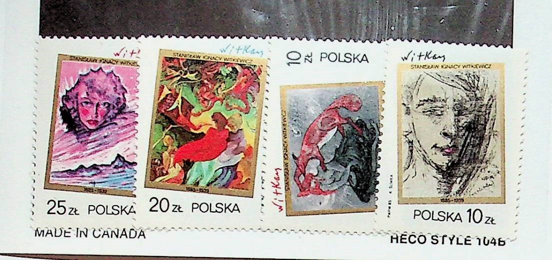 POLAND Sc 2707-11 NH ISSUE OF 1985 - ART - (CM26)