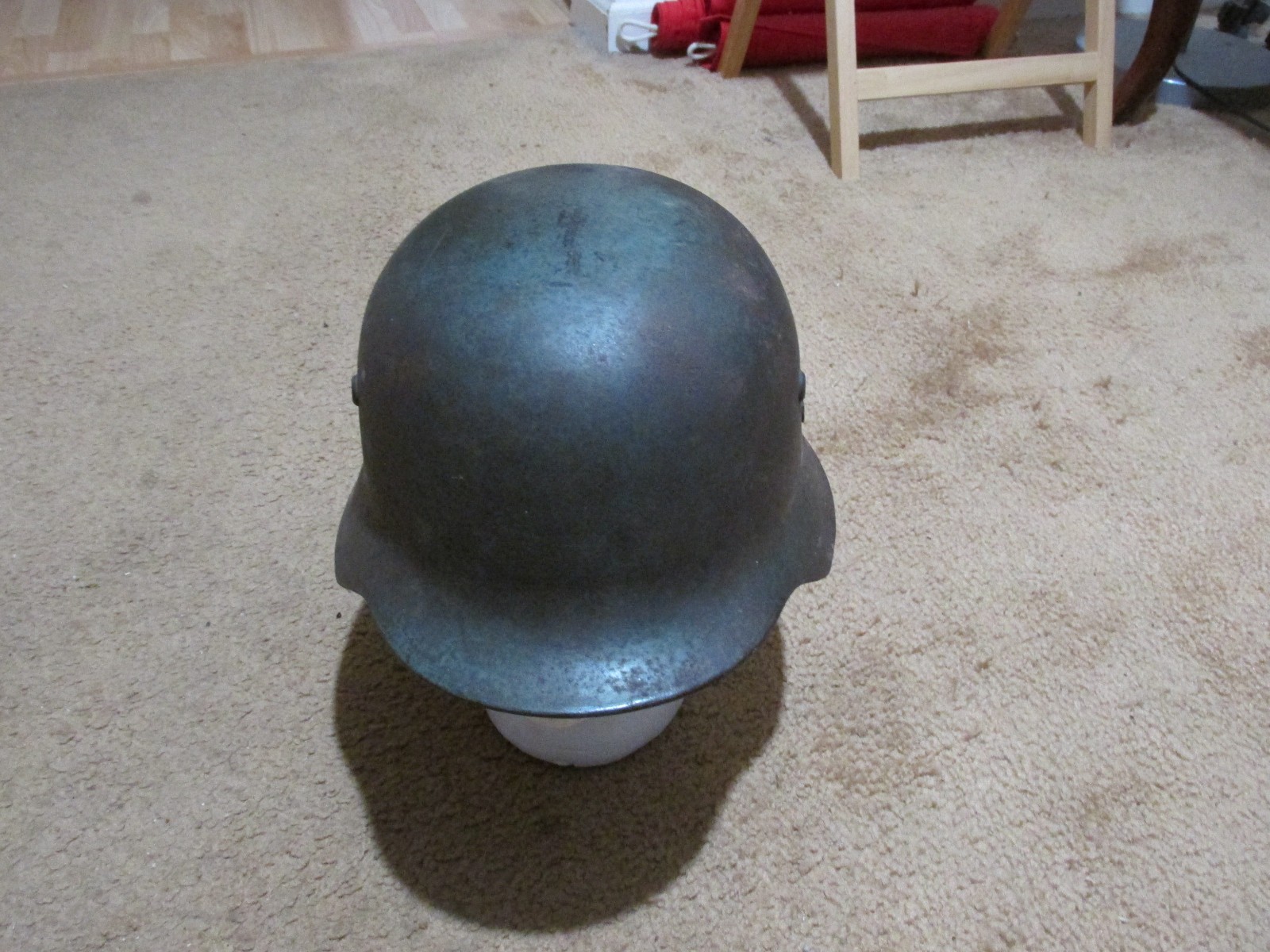 Hungarian ww2 Lego blue helmet GY (Gyor) 66