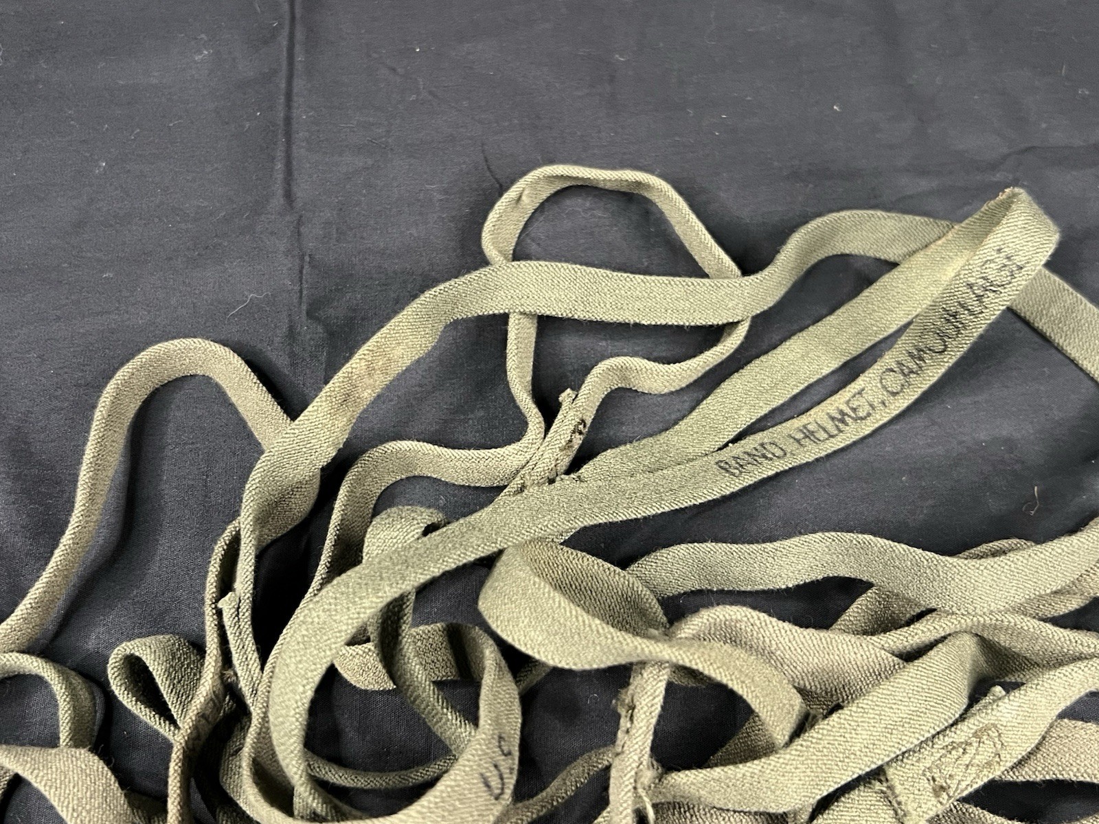 Vietnam War Helmet Band original USED condition M1 Camo Cover Band NO CATEYES