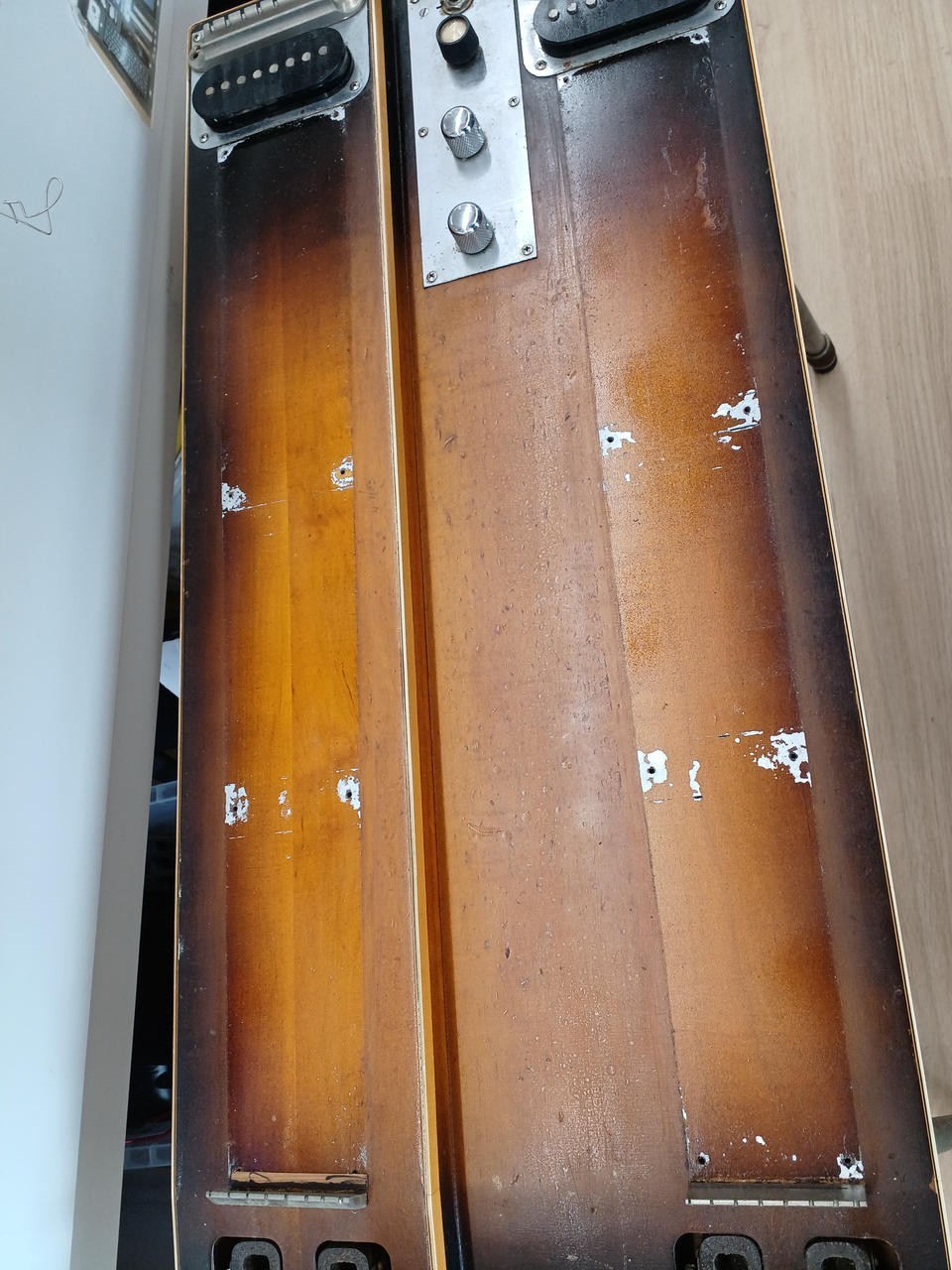 Vintage Gibson Console Grande Double Neck 8-String Steel Guitar w/ Case Japan