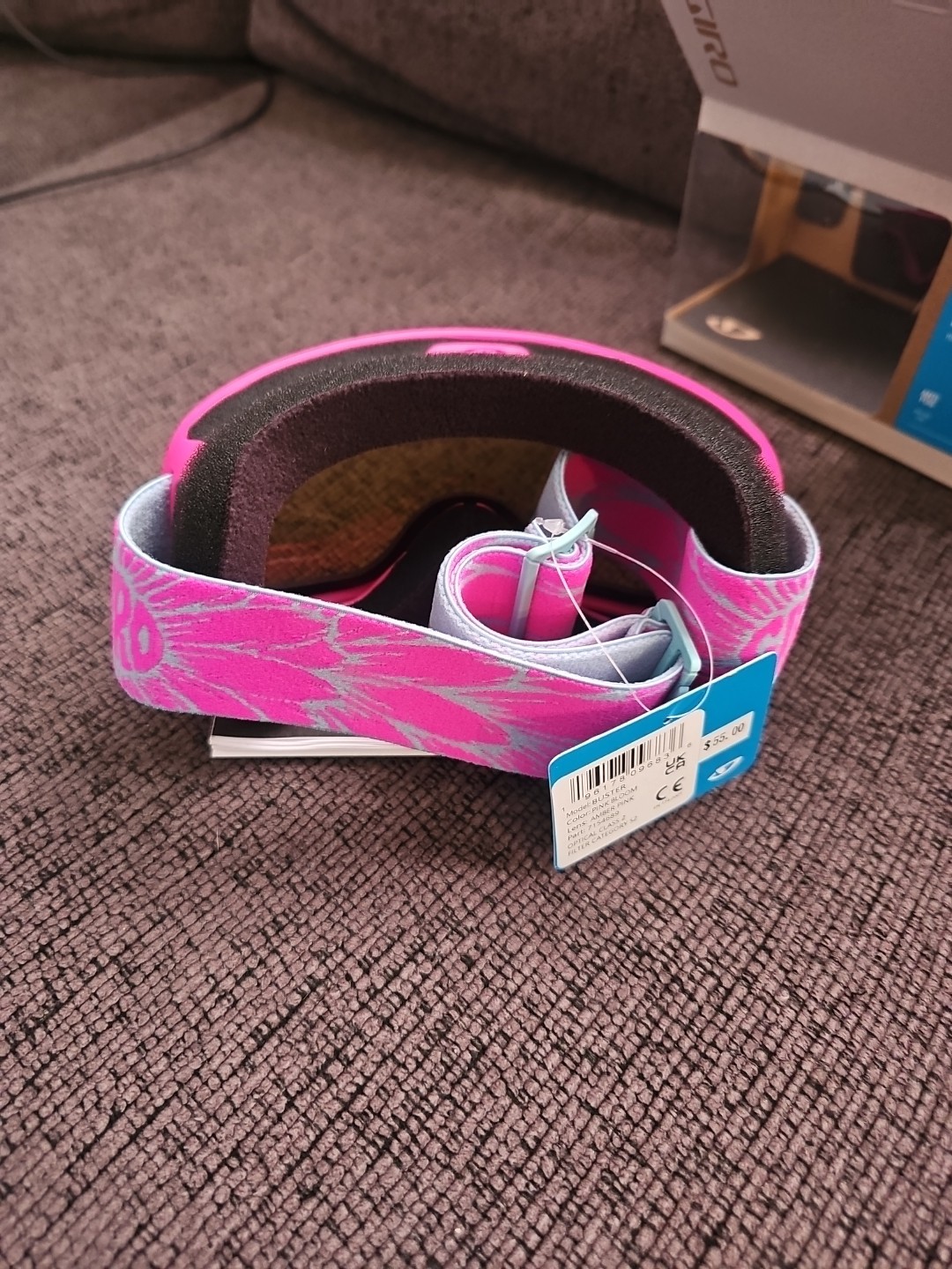 NEW Giro Buster Youth Medium Snow Sport Goggle Pink Bloom