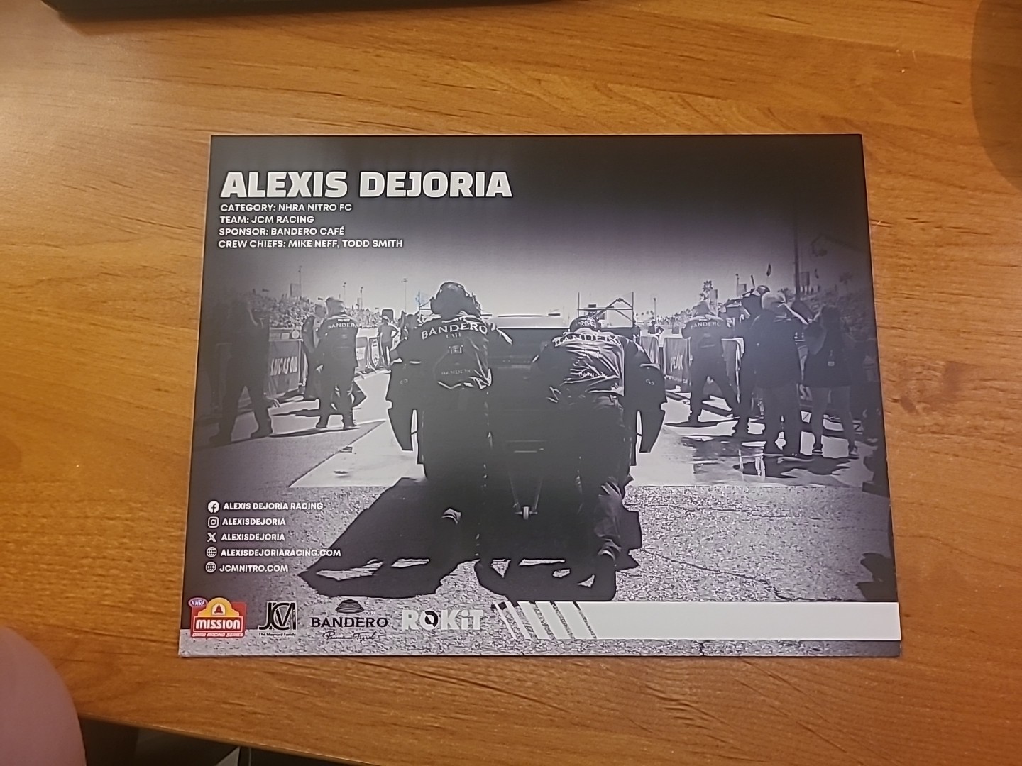 2025 Alexis DeJoria NHRA Hero Card Autographed
