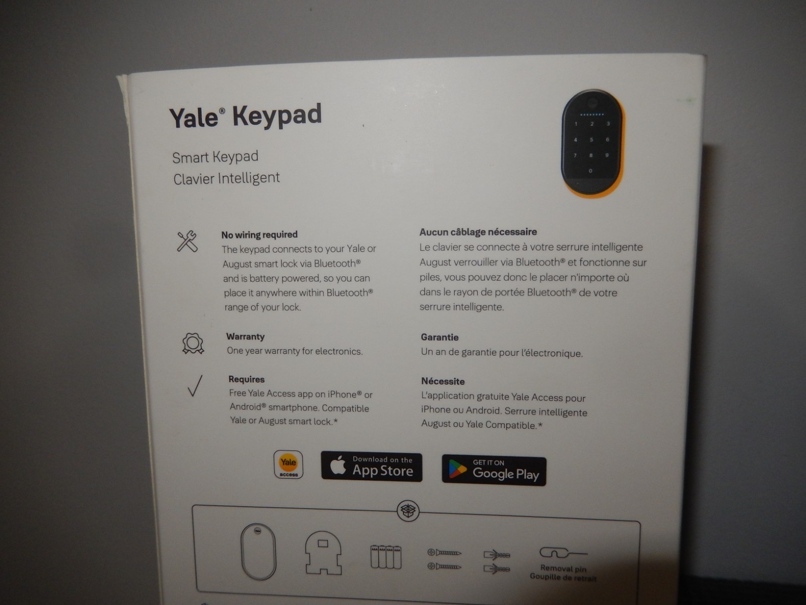 Brand New Yale Keypad Smart Bluetooth Keypad for Yale Aproach August Smart Locks