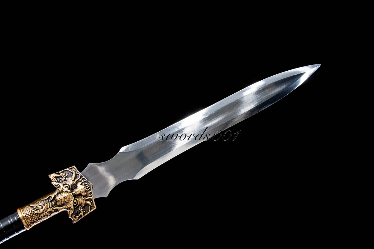 67'' Hunting Sharp High Manganese Steel Spear Head Blade Sword Long Steel Handle