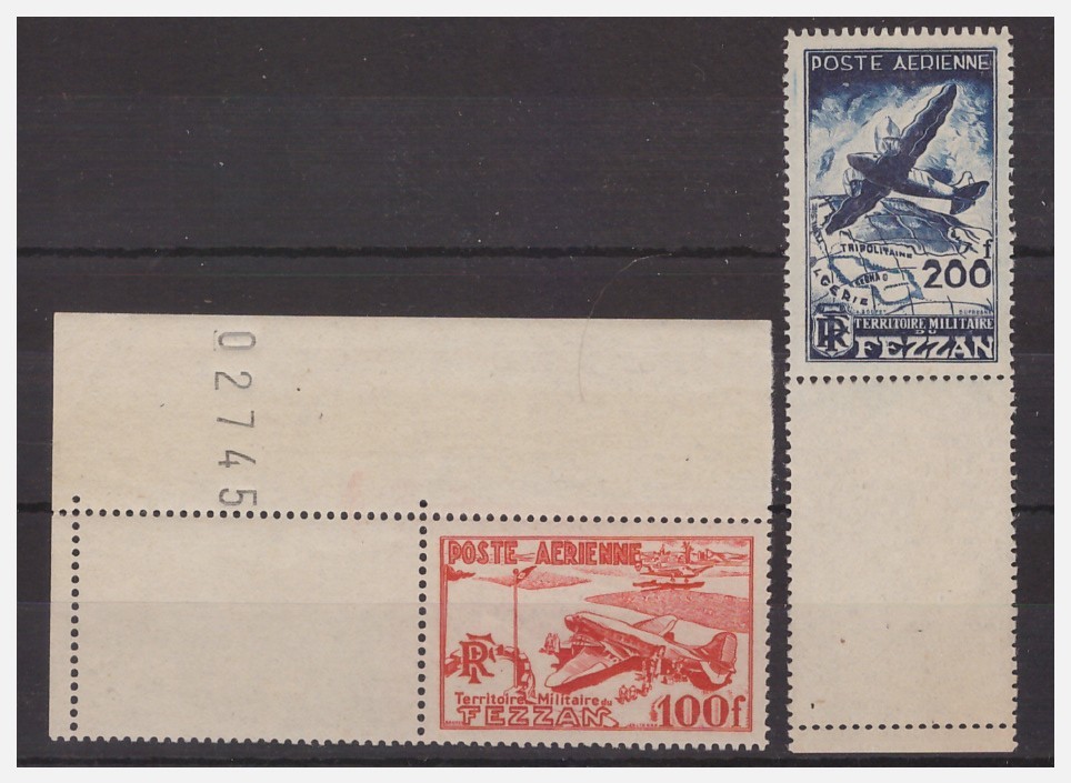 Foreign Colonies Fezzan - 1948 Aerial Post Series New ** MNH