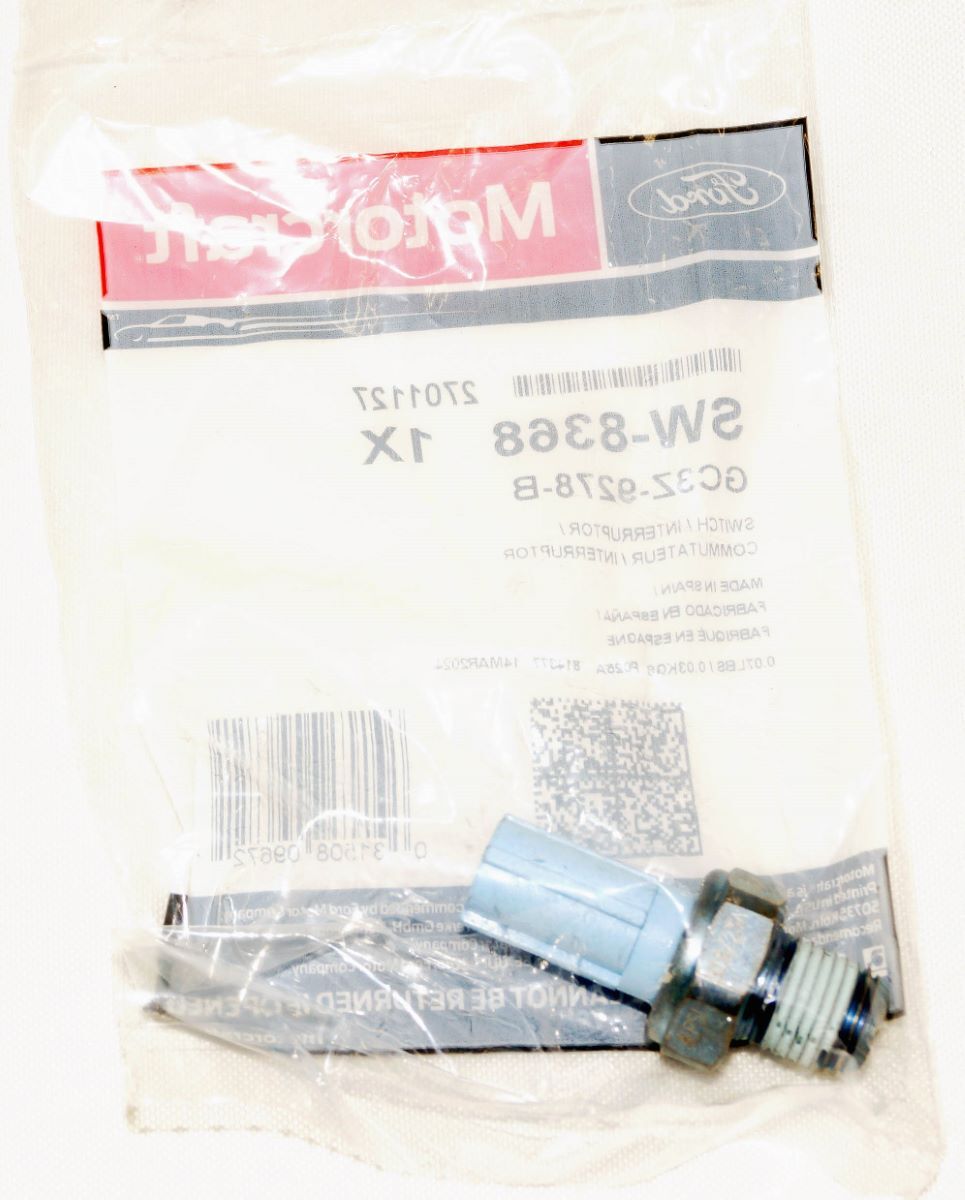 Genuine OEM SW8368 Motorcraft Engine Oil Pressure Switch Ford GC3Z9278B