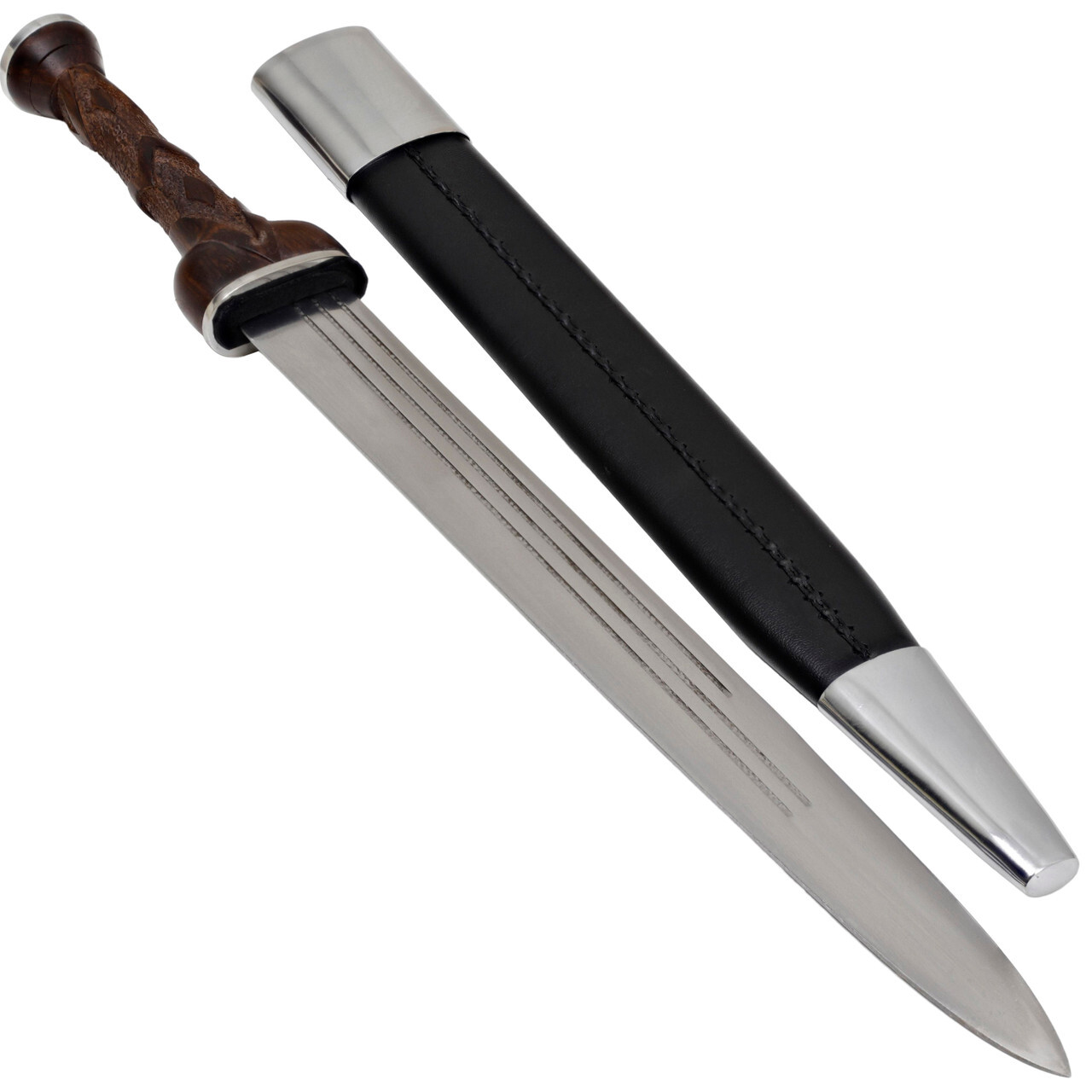 Hand Forged Damascus Steel Hunting Scottish Dirk Dagger Includes Scabbard