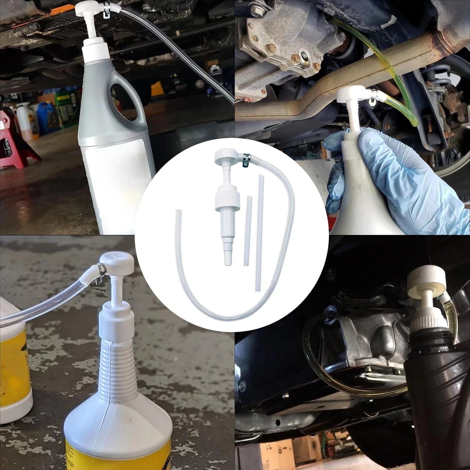 Fluid Transfer Pump Dispenser Quart Gallon Lubricant Liquid Oil Transmission