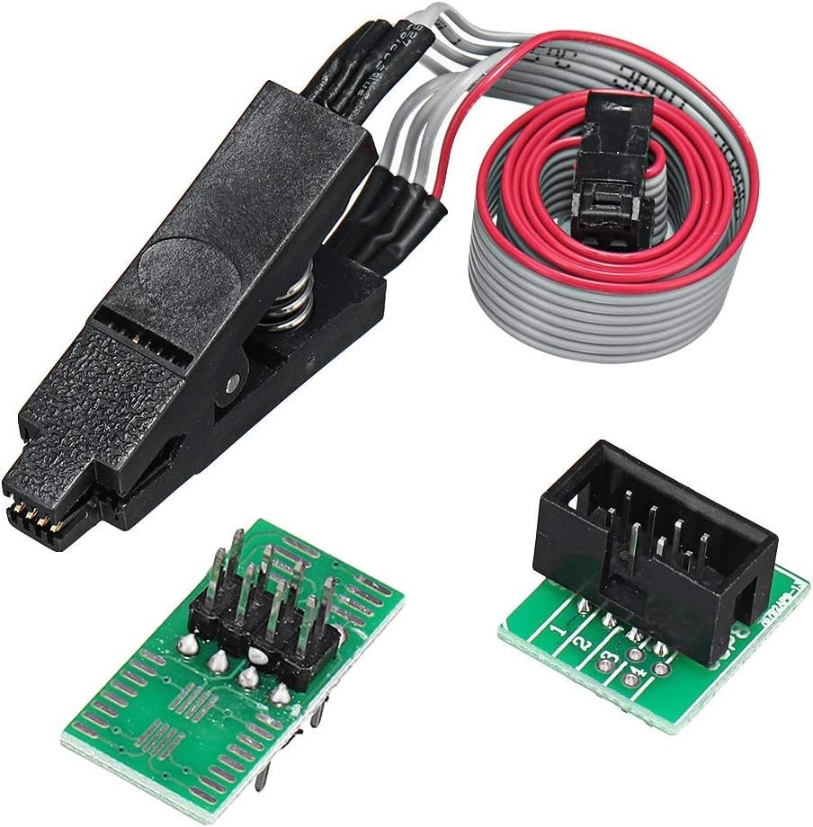 EEPROM BIOS USB Programmer CH341A + SOIC8 Clip + 1.8V Adapter + SOIC8 Adapter...