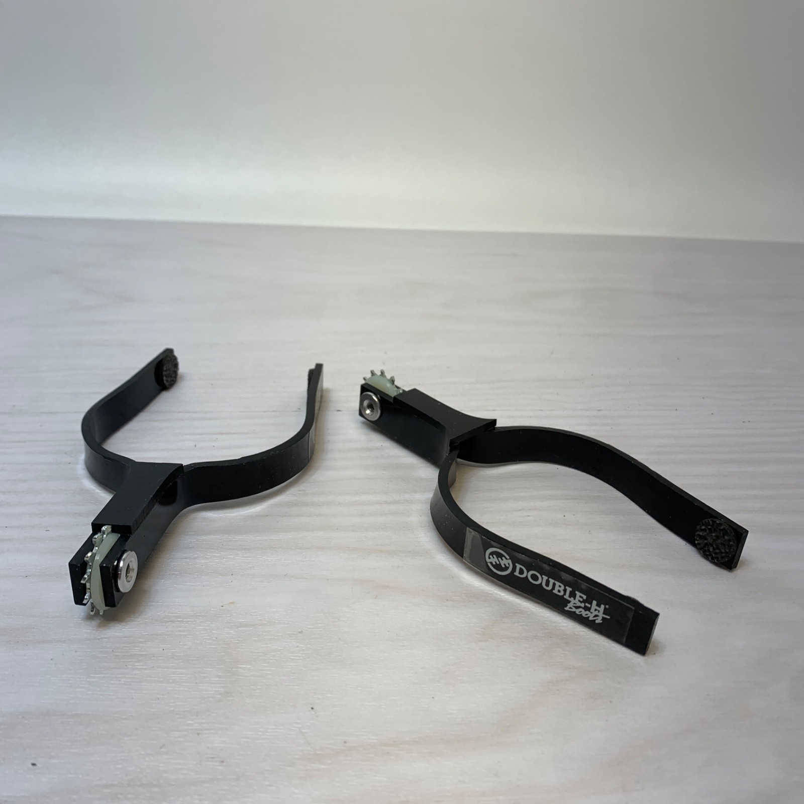 Double H Boots Pair Plastic Boot Spurs Rodeo Cowboy Country Western Rustic NEW