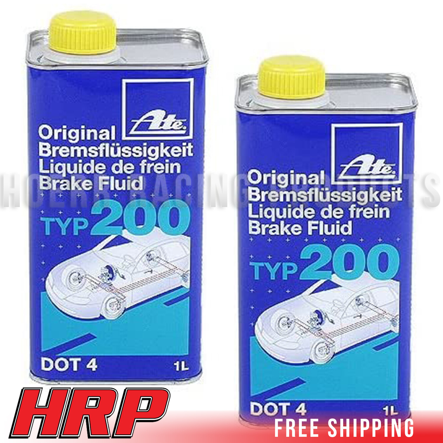 ATE Type 200-Racing Brake Fluid-DOT 4 (2 Pack)