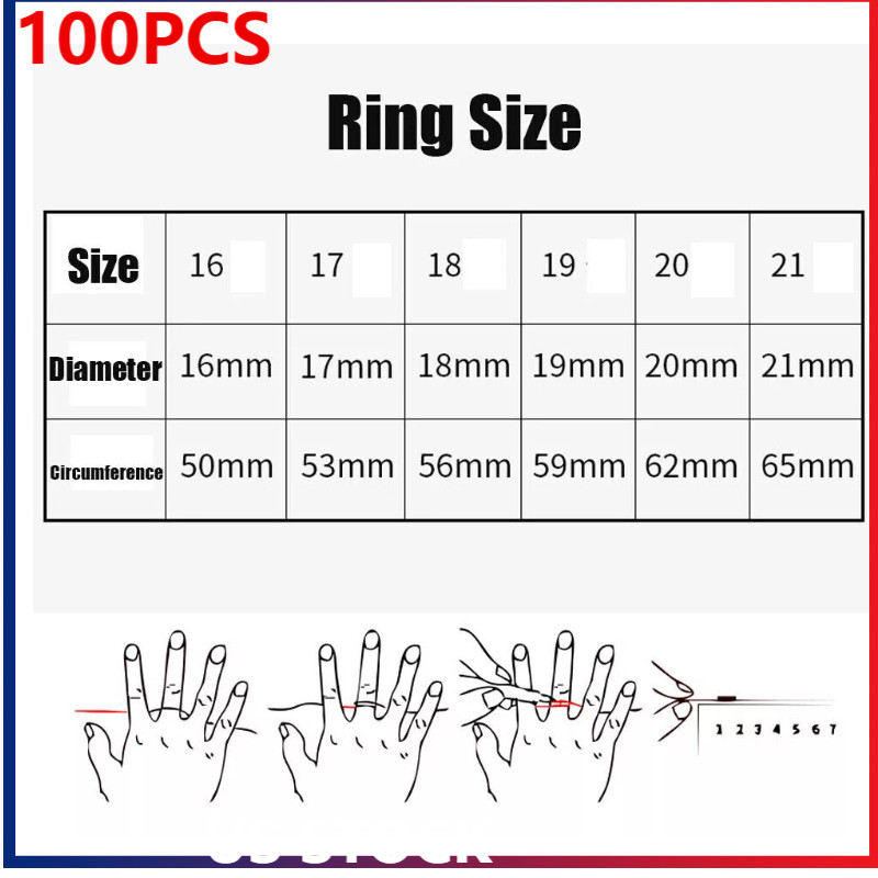 100PCS Stainless Steel Rings Bulk Lot Men's Fashion Jewelry Ring Wholesale Mixed