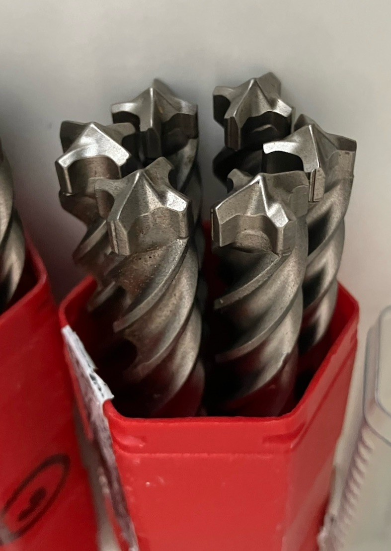 Hilti TECX 1/2” X 6” Carbide Tip Drill Bits Pack Of 6 SDS Plus New Open Box