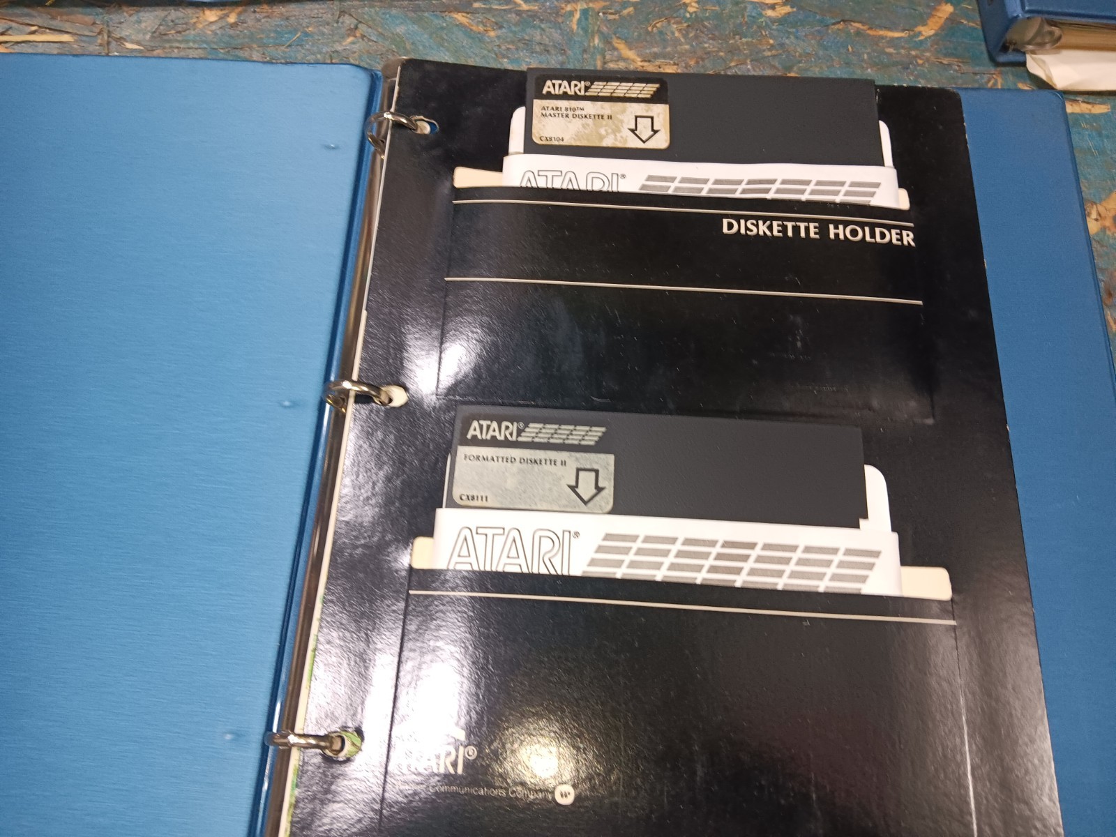 Atari 800 EXACT FLOPPY SYSTEM DISKS & MANUALS/BINDERS-BOTH TESTED-GOOD-SEE ALL