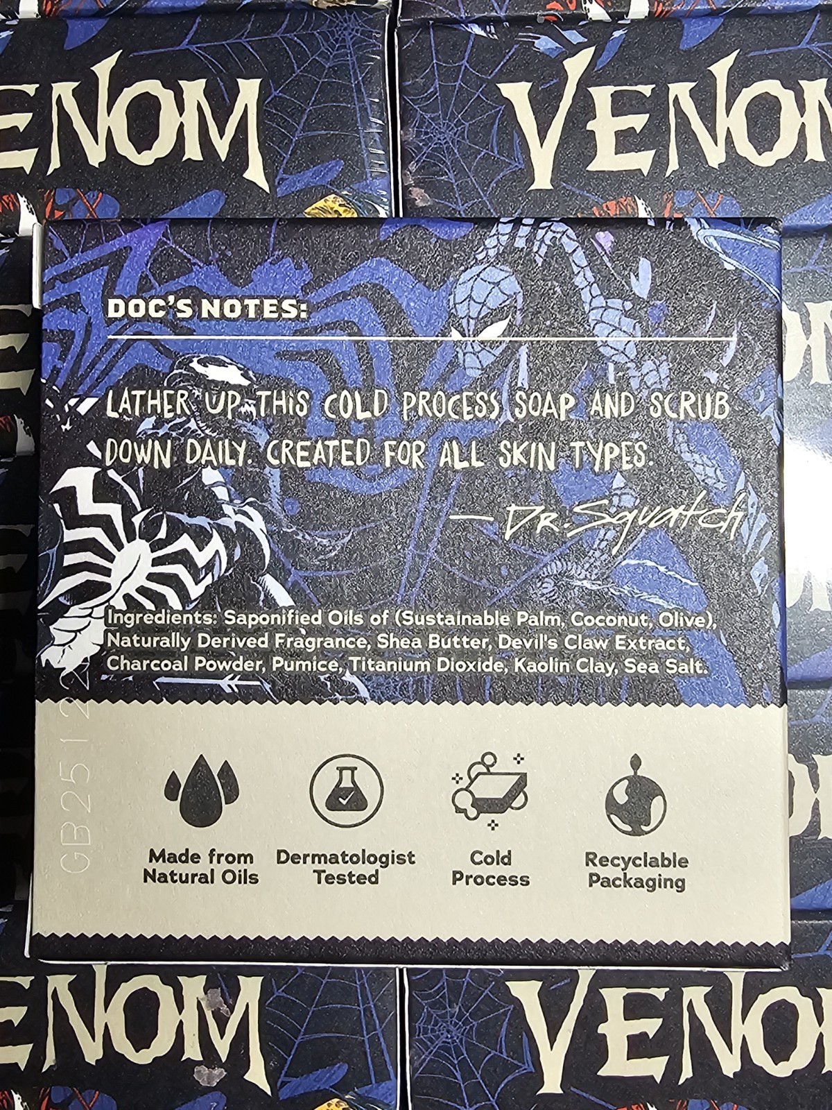 Dr. Squatch Limited Edition Symbiote Plunge Natural Soap Bricc Marvel Venom