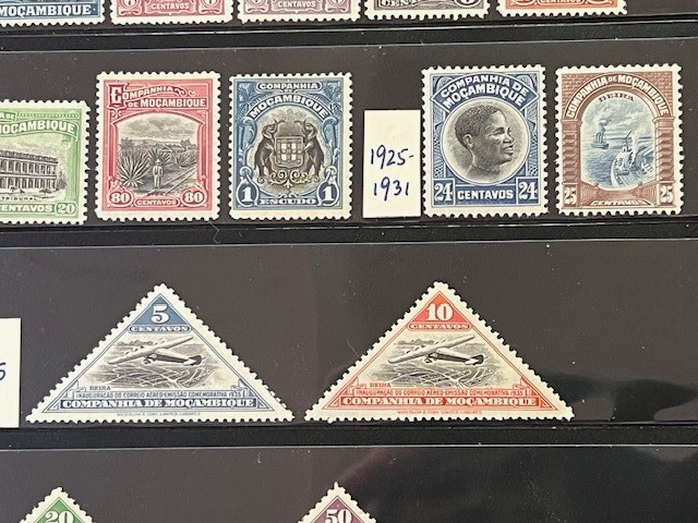 Mozambique Company 1892-1940 Nice Collection Mint Hinged in Stock Sheet 7A080S