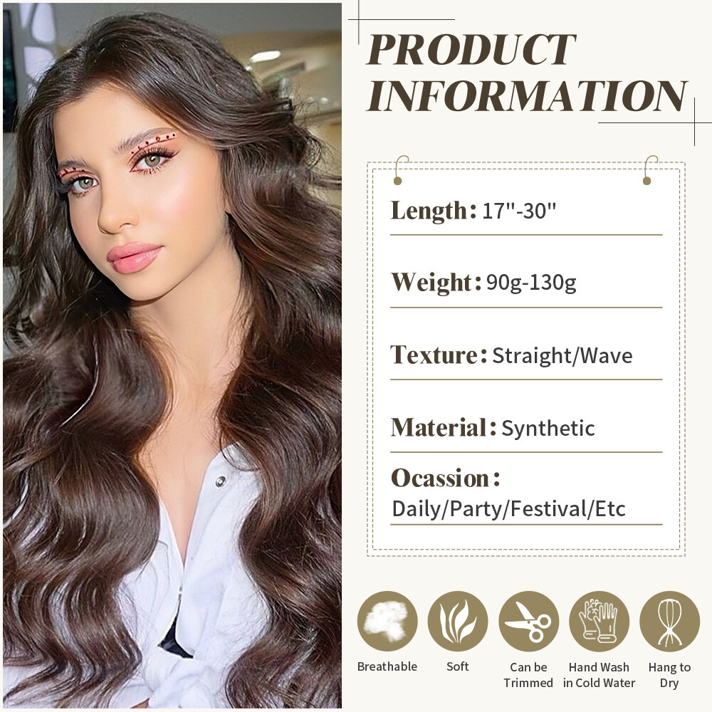 USA Mega Thick Clip In Hair Extensions One Piece Straight Curly Wavy As Human