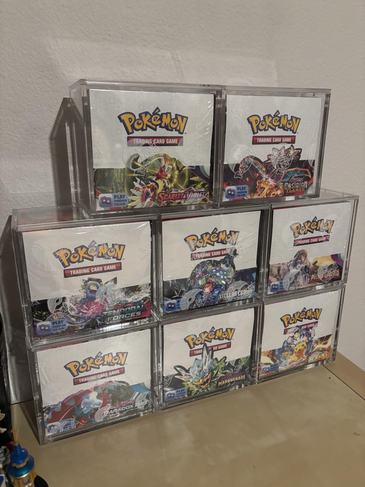 Pokemon Magnetic Booster Box Acrylic Case Not include Booster Box Not Fit ETB!!!