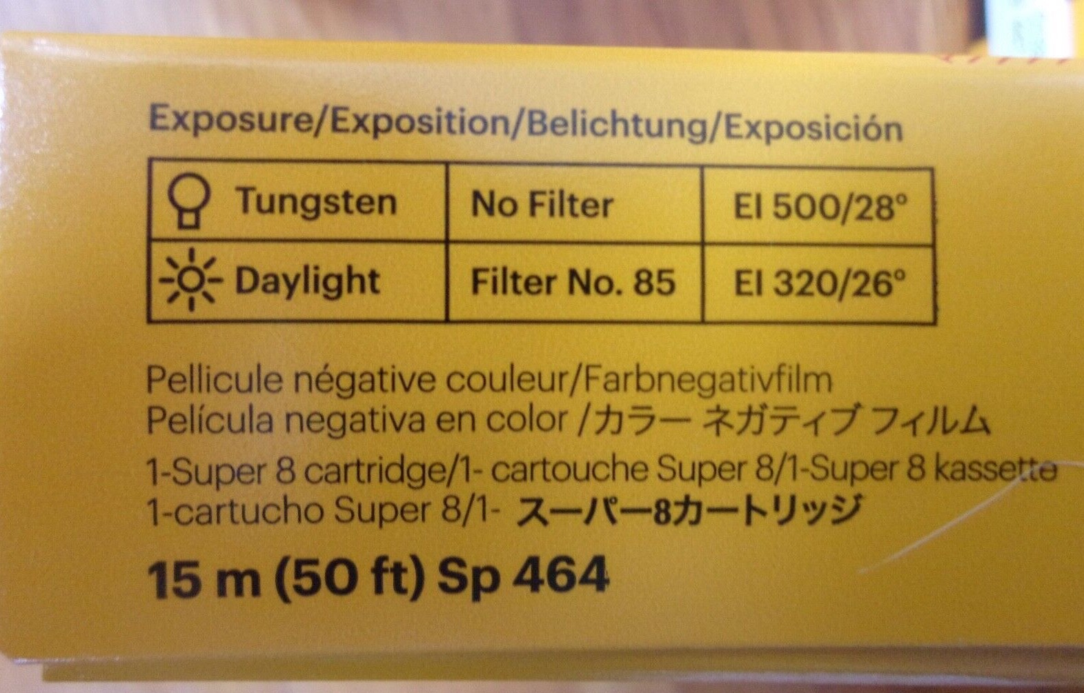 Kodak Vision 3 500T 7219 Super-8 Color Negative Film - NEW Fresh Kodak SEE VIDEO