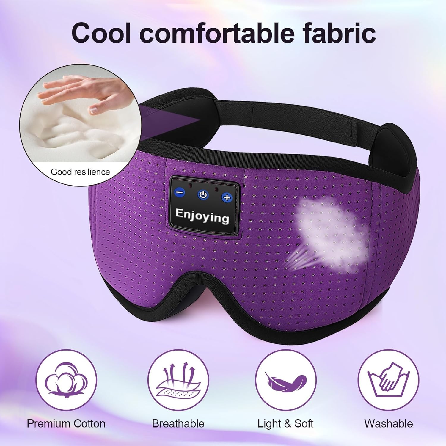 Sleep Headphones, Sleep Mask Bluetooth Wireless Music Eye Mask, Sleeping Mask