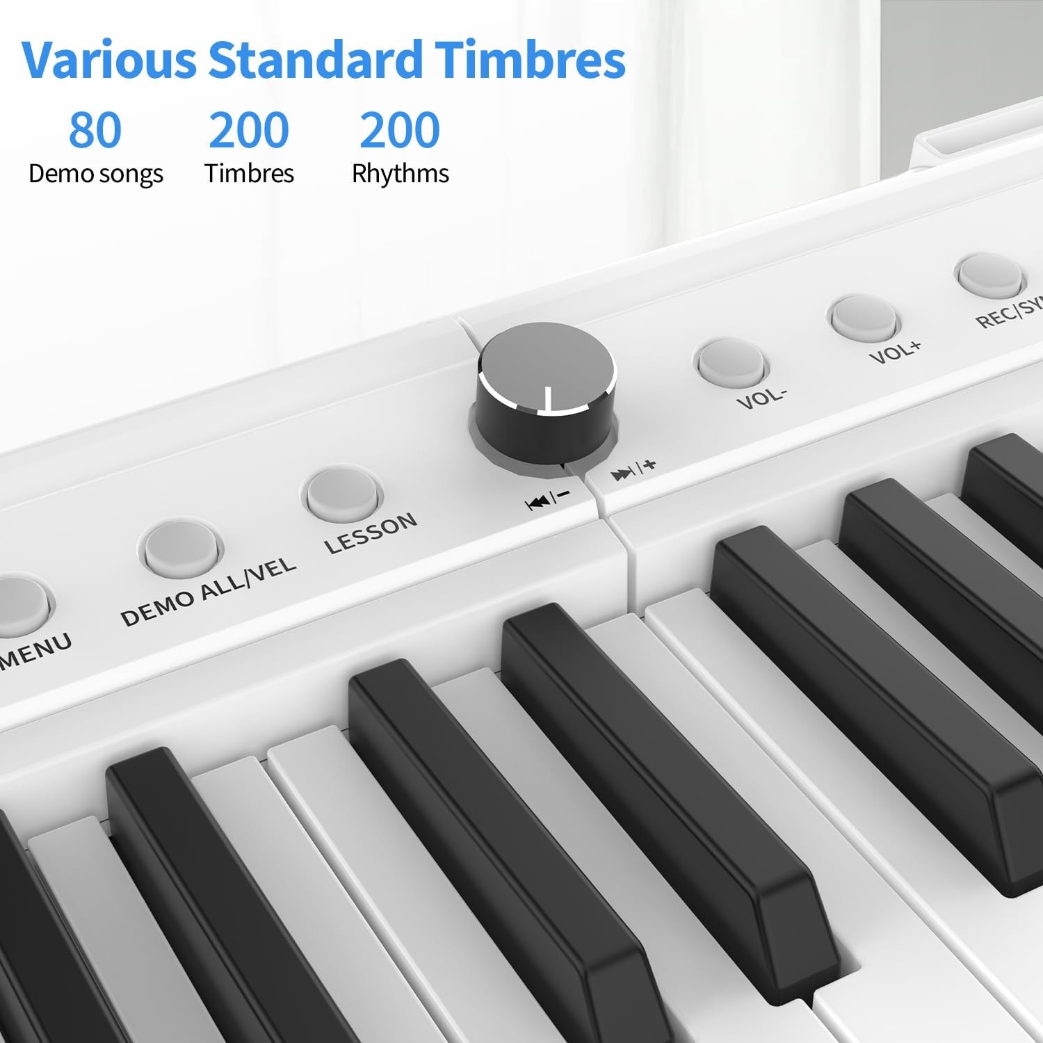 88 Key Piano Keyboard Beginner Electric Digital Piano with Sustain Pedal, Pow...