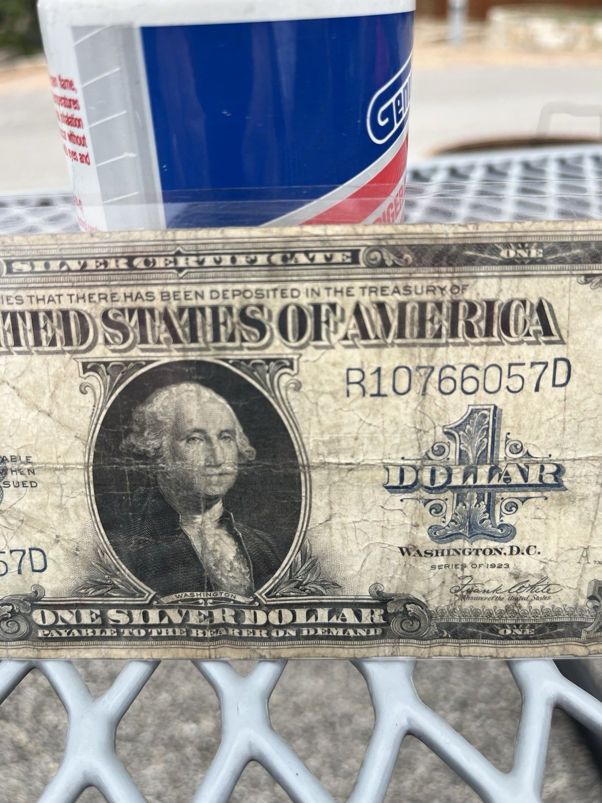 1923 $1 ONE DOLLAR “HORSE BLANKET” SILVER CERTIFICATE LARGE SIZE NOTE Blue Seal