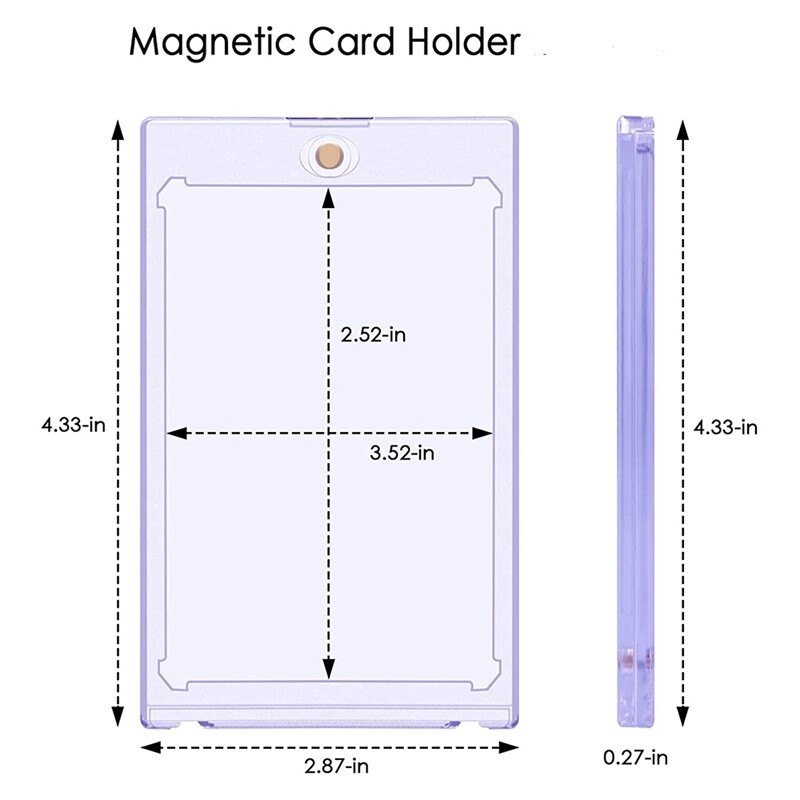 CF Magnetic Card Holder One Touch Case for Trading & Sports Cards All Pt. Sizes