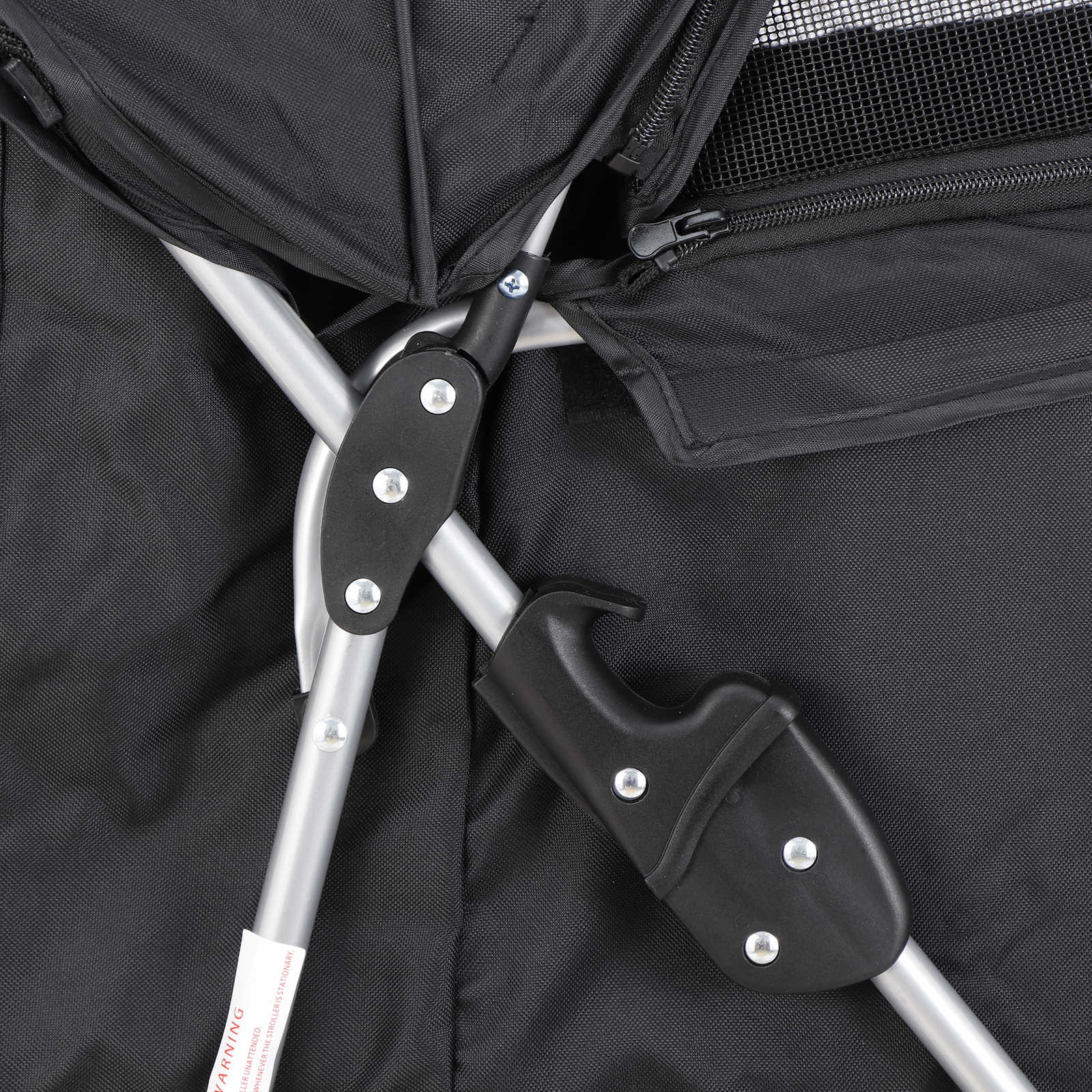 3/4 Wheels Foldable Dog Stroller Pet Travel Carriage for Pets with Carrier Cart