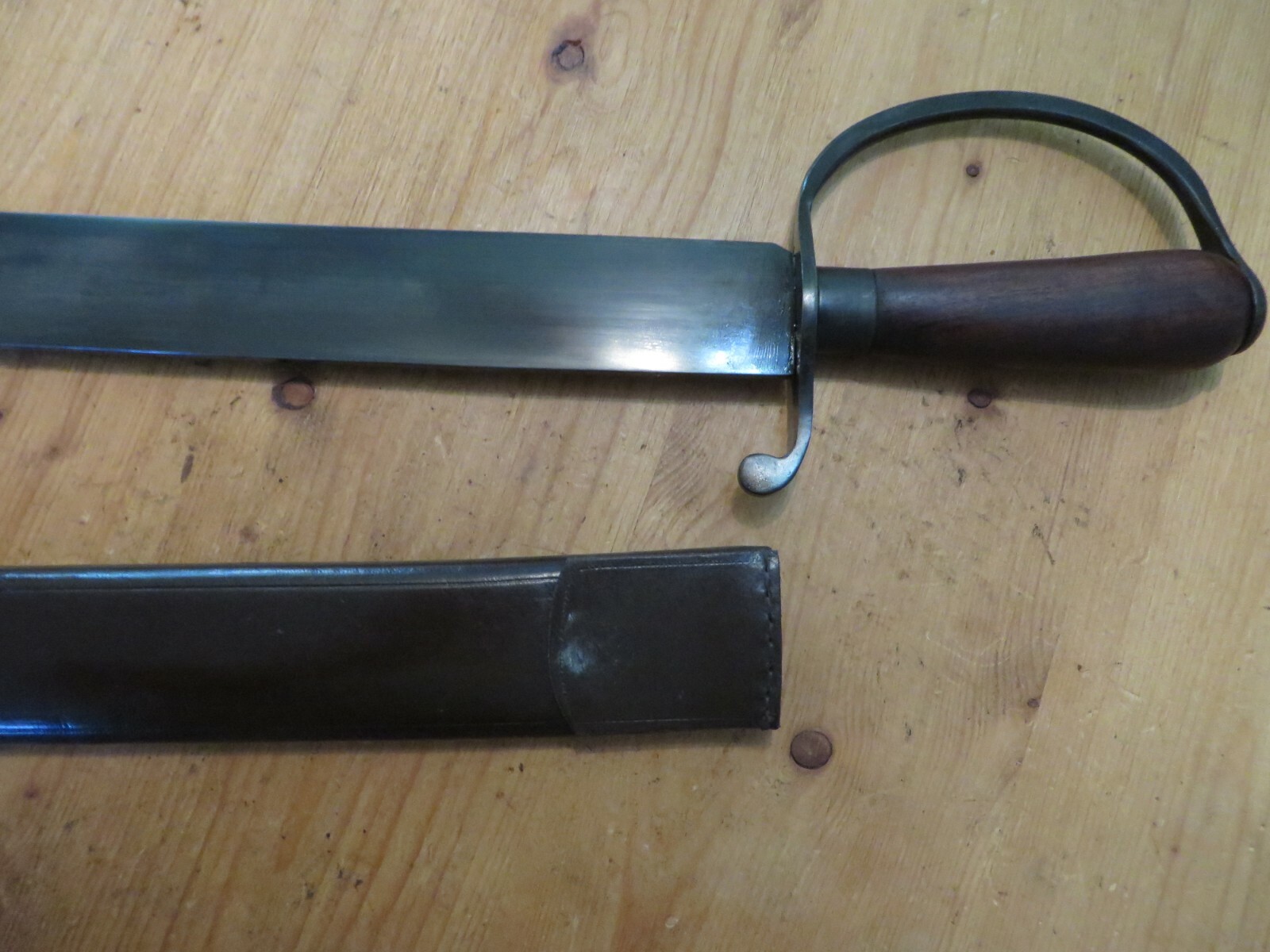 Alabama Confederate Bowie Knife with Leather Sheath, New