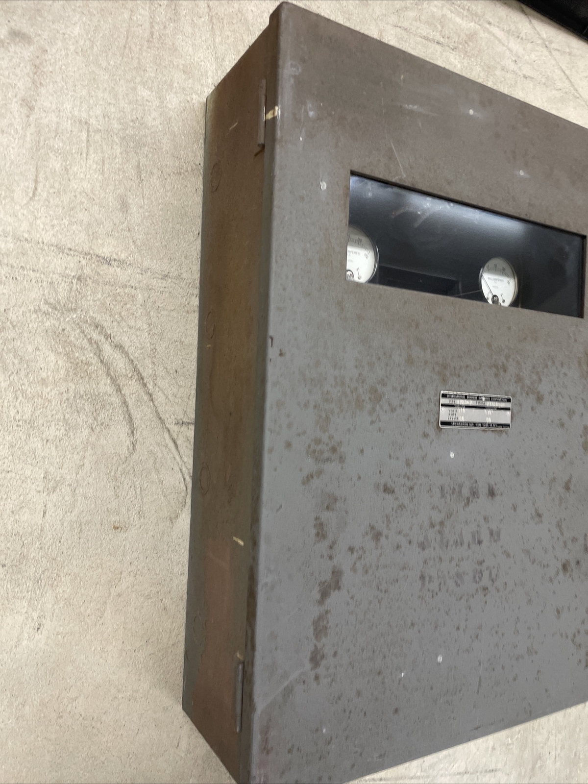 Vintage Retro Fire Alarm Signal Panel 4201-2 IBM Slate Back CLEAN! VERY RARE!