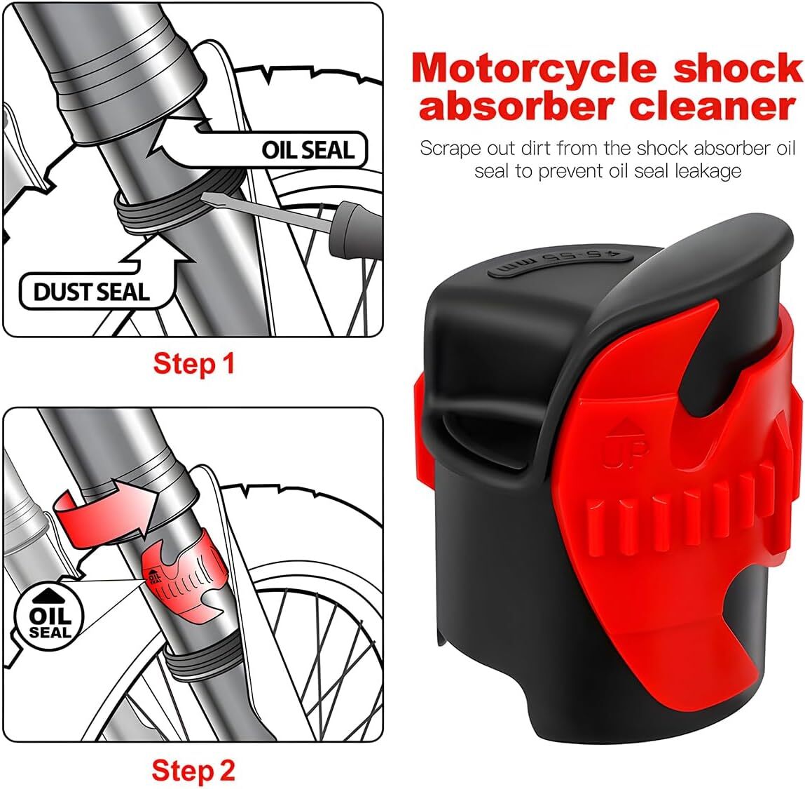Front Fork Seal Cleaning Tool Motorcycle Dirt Bike Fork Shock Repairing Absorber