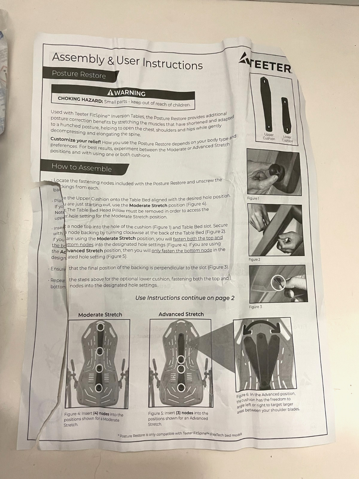 TEETER Posture Restore Cushions Back Pain Recovery Accessory {Cushions Only)