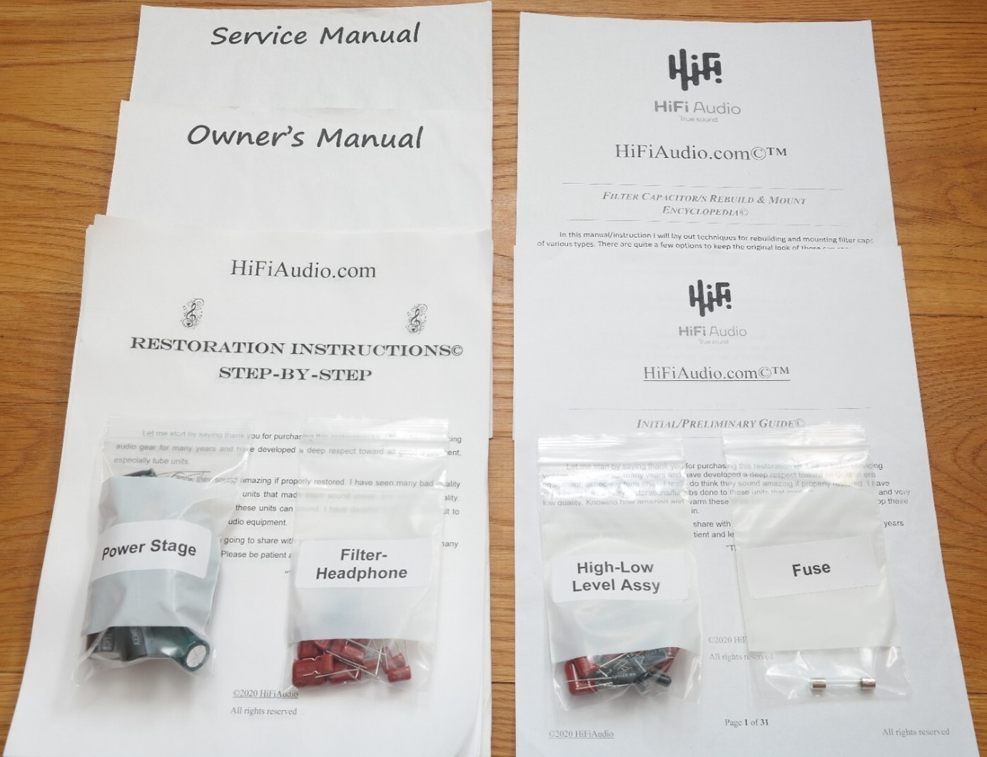 McIntosh C28 preamp FULL restoration recap repair service rebuild kit capacitor