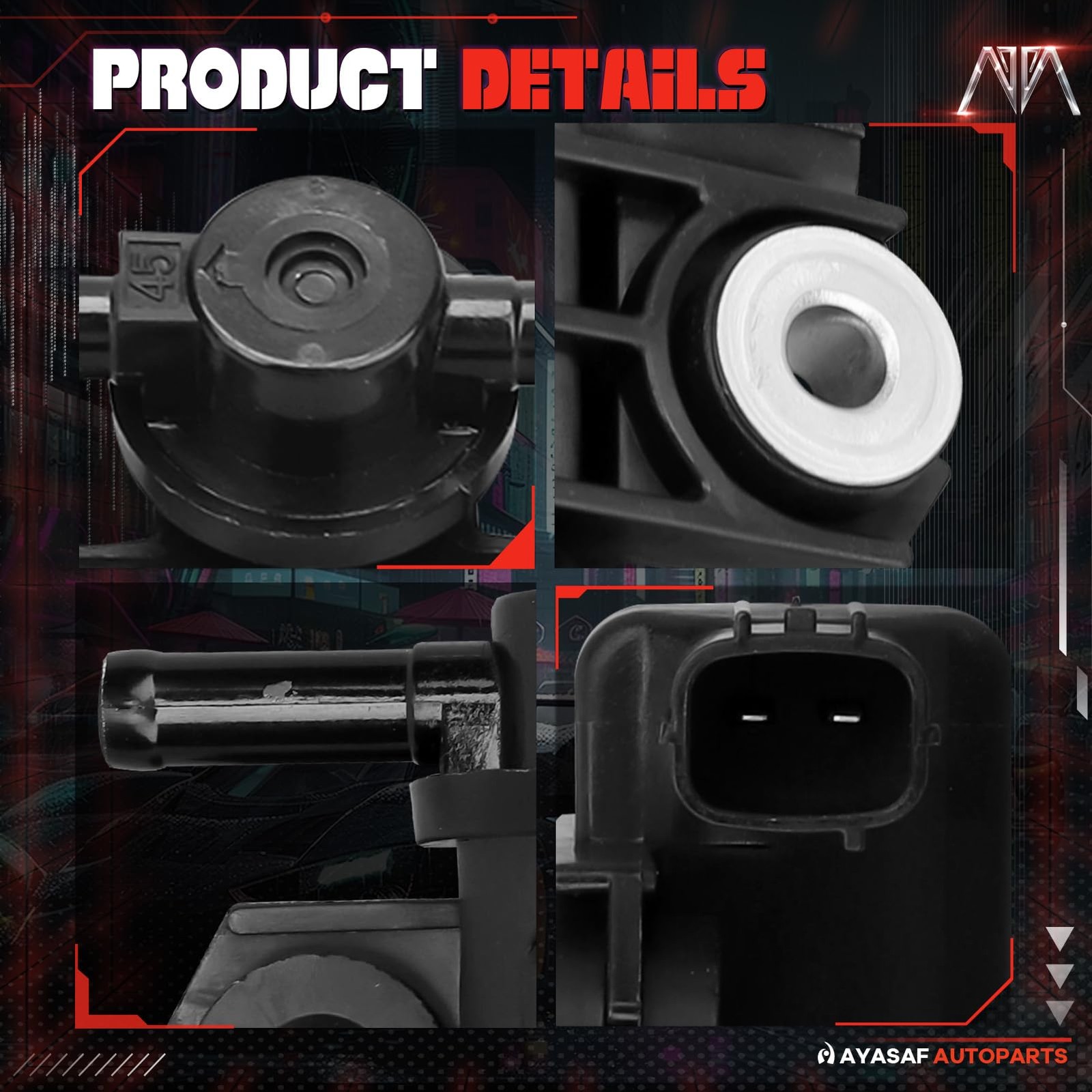 MAYASAF 911-233 Vapor Canister Purge Solenoid Valve fits for NPT, 2 ports