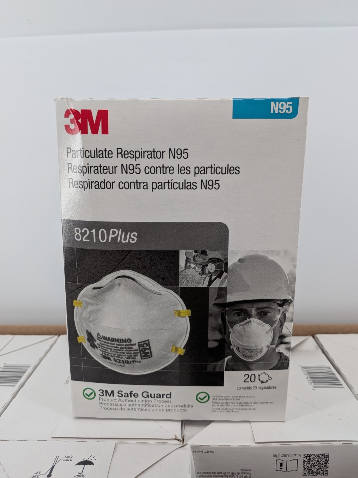 3M 8210 Plus N95 Particulate Respirator Masks | Case of 160 | Brand New