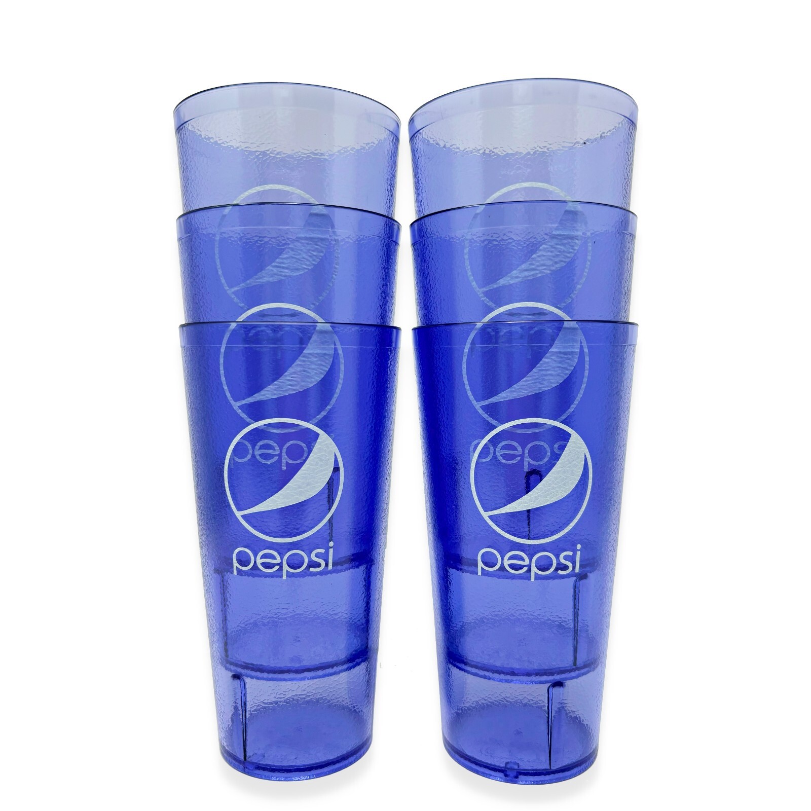 20-32oz Restaurant Grade Red-Blue Coca Cola-Pepsi Heavy-Duty Plastic Tumblers