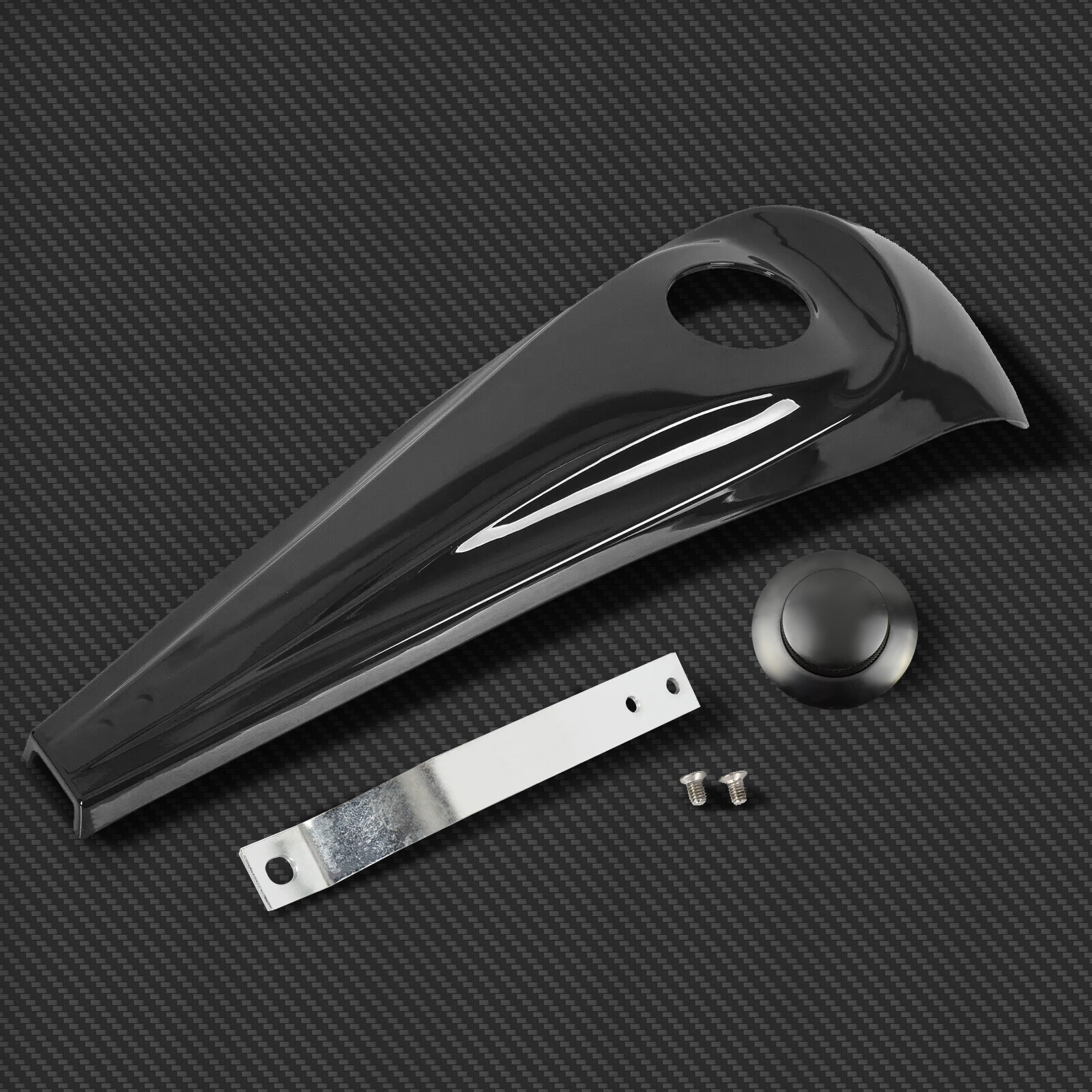 Smooth Dash Fuel Console Gas Tank Cap Cover For Harley Electra Road Glide 08-23