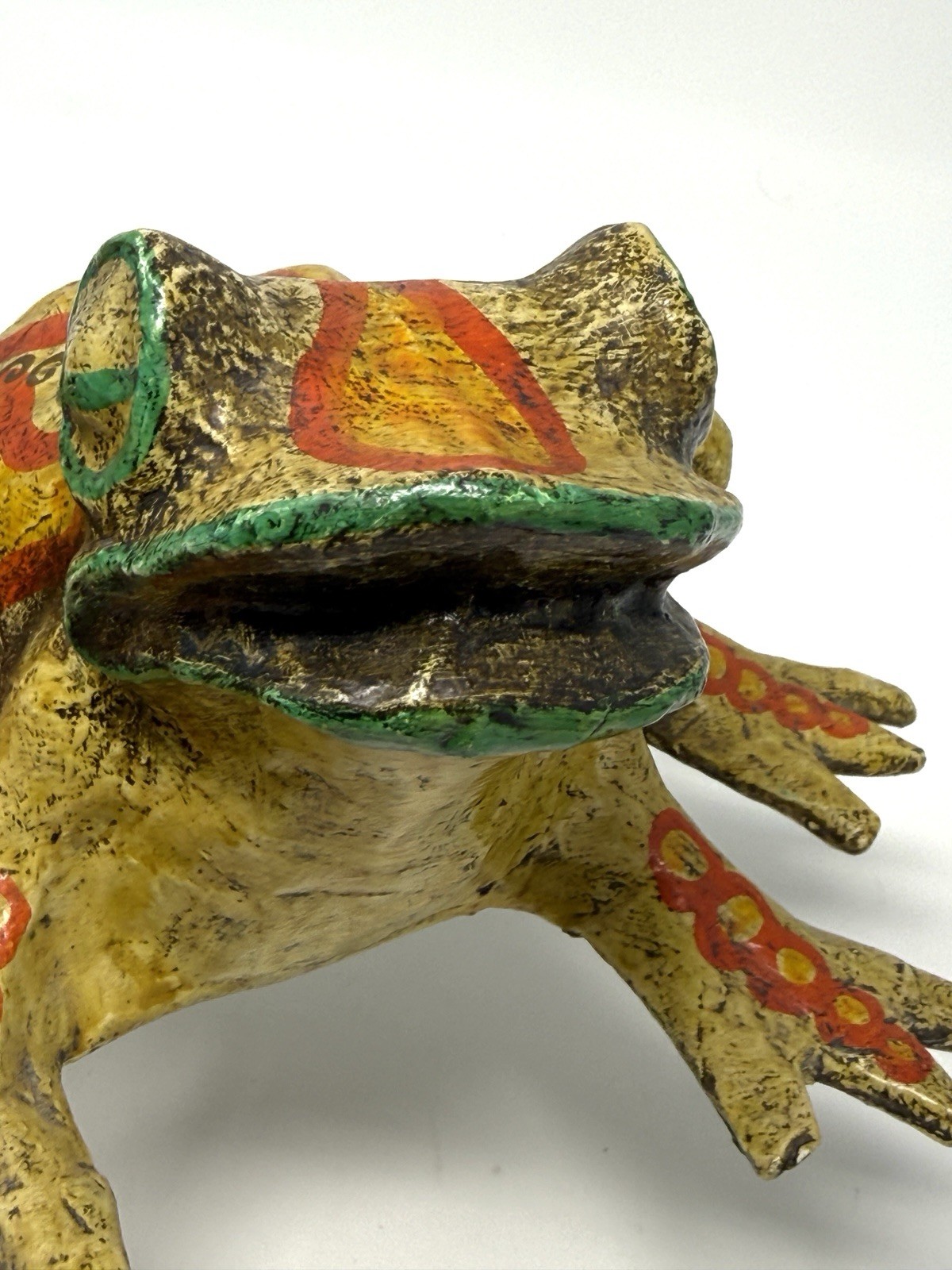 Vintage 60s/70s Artist Signed Paper Mache Frog, Mexico