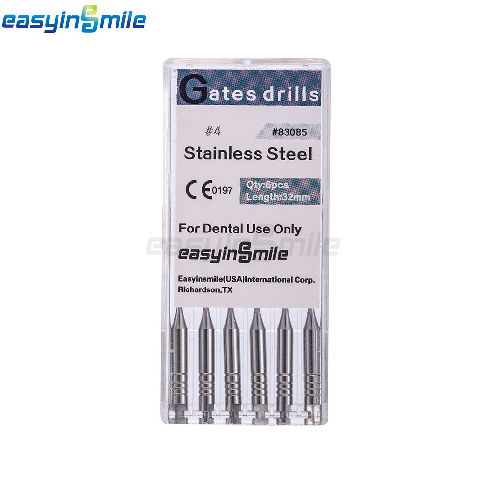 10PKs Dental Endo Peeso Reamers/Glidden Gates Spiral Burs Root Canal 1#-6# files